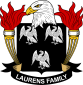 Coat of arms used by the Laurens family in the United States of America