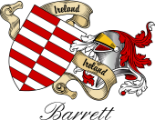 Sept (Clan) Coat of Arms from Ireland for Barrett