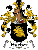 German Wappen Coat of Arms for Hueber