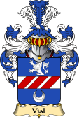 French Family Coat of Arms (v.23) for Vial