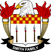 Coat of arms used by the Smith family in the United States of America