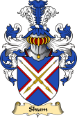 English Coat of Arms (v.23) for the family Shum