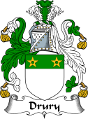 English Coat of Arms for Drury