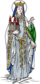 Catholic Saints Clipart image: St Cunegundes