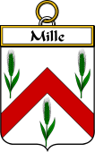 French Coat of Arms Badge for Mille