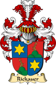 v.23 Coat of Family Arms from Germany for Rickauer