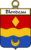 French Coat of Arms Badge for Blondeau