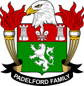Coat of arms used by the Padelford family in the United States of America