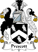 English Coat of Arms for the family Prescott