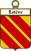 French Coat of Arms Badge for Estève