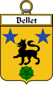 French Coat of Arms Badge for Bellet