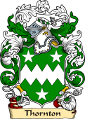 English or Welsh Family Coat of Arms (v.23) for Thornton (ref Berry)