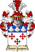 French Family Coat of Arms (v.23) for Saint-Jacques