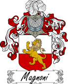 Araldica Italiana Coat of arms used by the Italian family Magnoni