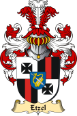 v.23 Coat of Family Arms from Germany for Etzel