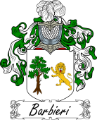Araldica Italiana Coat of arms used by the Italian family Barbieri