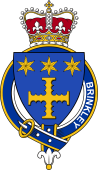 British Garter Coat of Arms for Brinkley (Ireland)