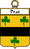 French Coat of Arms Badge for Prat