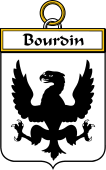 French Coat of Arms Badge for Bourdin