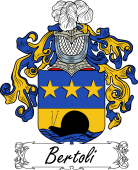 Araldica Italiana Coat of arms used by the Italian family Bertoli