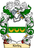 English or Welsh Family Coat of Arms (v.23) for Kirby