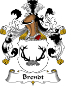 German Wappen Coat of Arms for Brendt