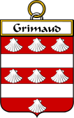 French Coat of Arms Badge for Grimaud