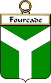 French Coat of Arms Badge for Fourcade