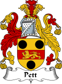 English Coat of Arms for the family Pett