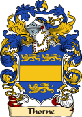 English or Welsh Family Coat of Arms (v.23) for Thorne