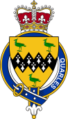 British Garter Coat of Arms for Quarles (England)