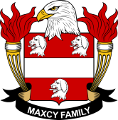 Coat of arms used by the Maxcy family in the United States of America