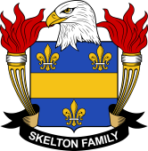 Coat of arms used by the Skelton family in the United States of America