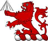 Family crest from Ireland for Malpas (Dublin)