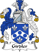 English Coat of Arms for the family Girdler
