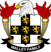 Coat of arms used by the Walley family in the United States of America