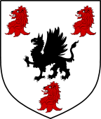 Irish Family Shield for Godfrey or MacGoffrey (Kerry)