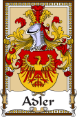 German Coat of Arms Wappen Bookplate  for Adler