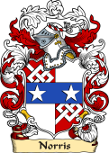 English or Welsh Family Coat of Arms (v.23) for Norris