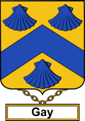English Coat of Arms Shield Badge for Gay orr Gaye