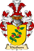 v.23 Coat of Family Arms from Germany for Vitzthum