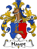German Wappen Coat of Arms for Haupt