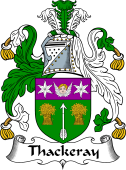 English Coat of Arms for Thackeray or Thackery