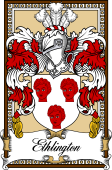 Scottish Coat of Arms Bookplate for Ethlington