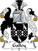 English Coat of Arms for Gallay or Galley
