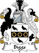 English Coat of Arms for Bigg or Biggs