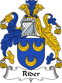 English Coat of Arms for the family Rider