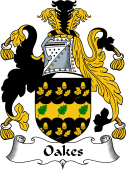 English Coat of Arms for Oakes