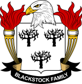 Coat of arms used by the Blackstock family in the United States of America