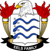 Coat of arms used by the Eels family in the United States of America